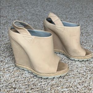 Camilla skovgaard wedges leather heels size 6 / 36